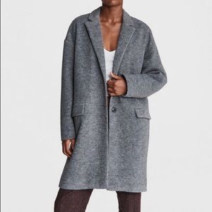 Rag & Bone Estelle Cocoon Wool Button Up Coat Jacket